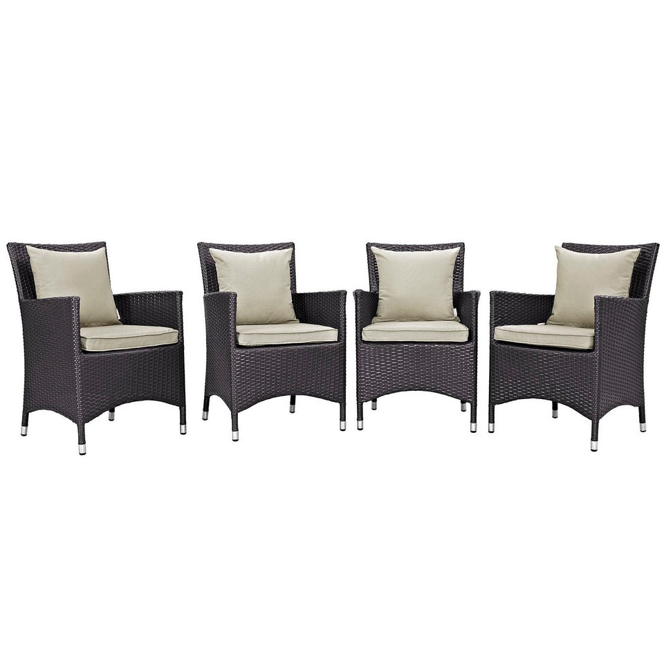Convene 4 Piece Outdoor Dining Set by Modway