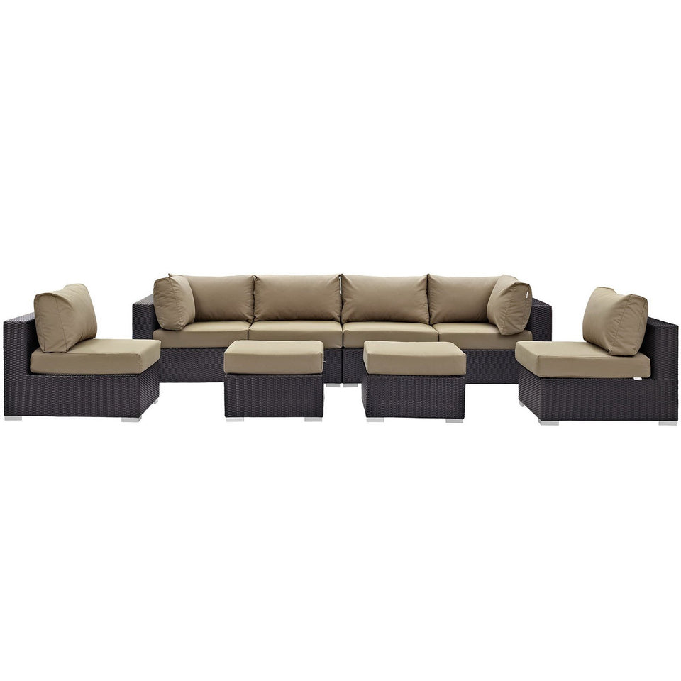 Convene 8 Piece Outdoor Patio Sectional Set by Modway