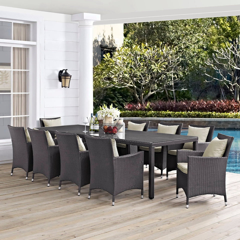 Convene 11 Piece Outdoor Dining Set by Modway