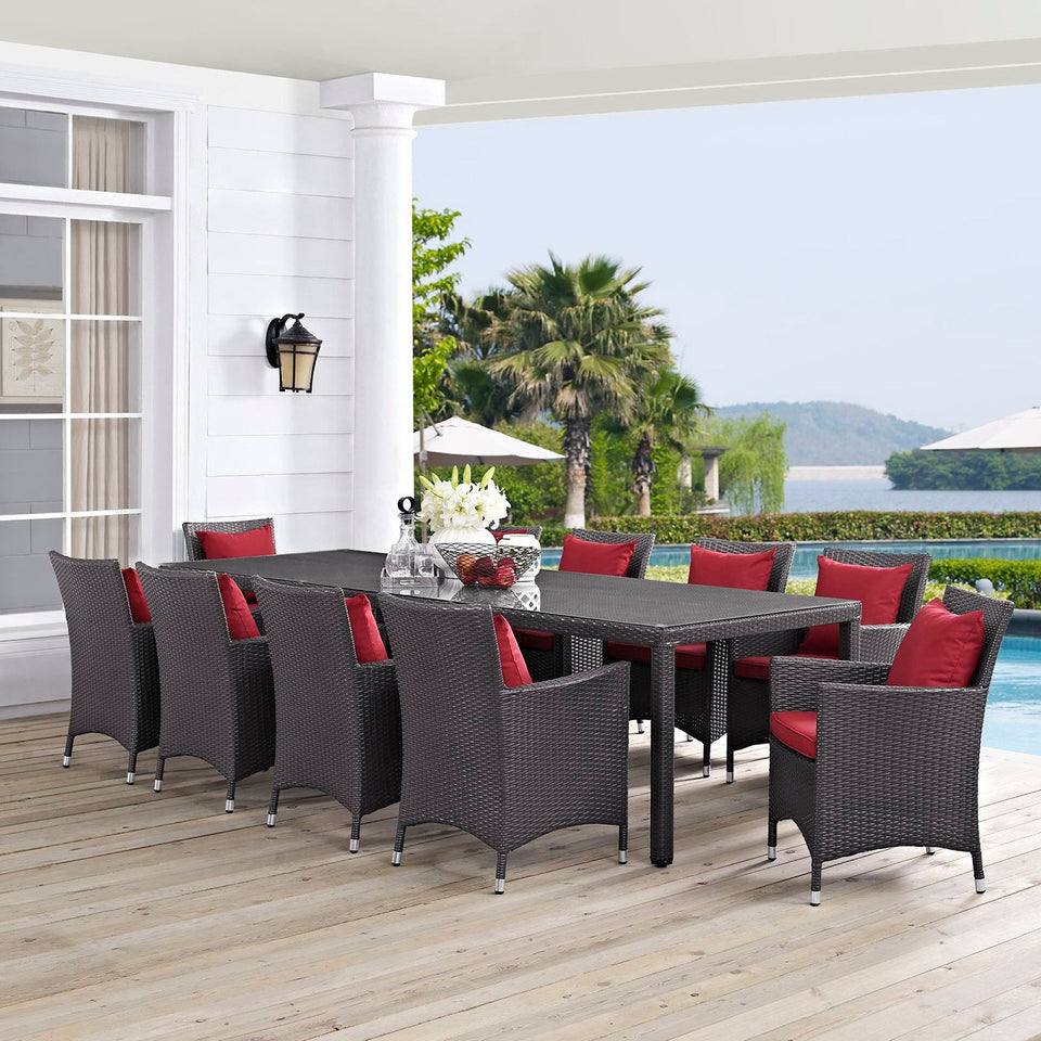 Convene 11 Piece Outdoor Dining Set by Modway
