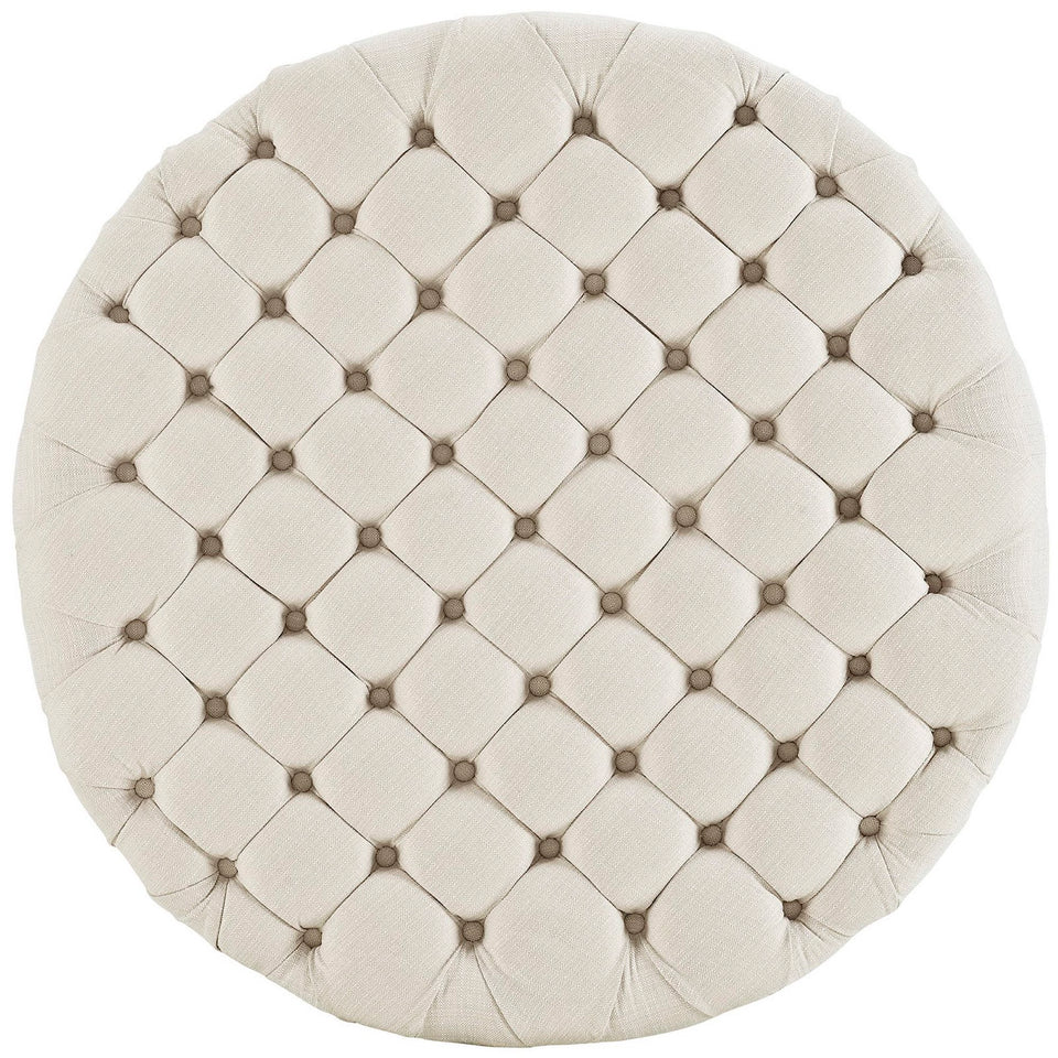 Amour Upholstered Fabric Ottoman by Modway