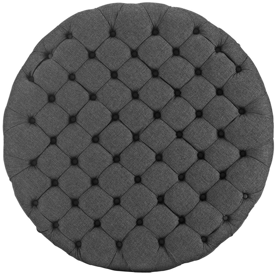 Amour Upholstered Fabric Ottoman by Modway