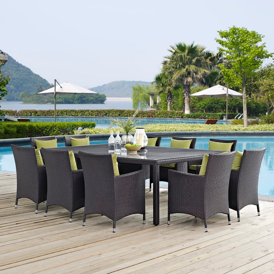 Convene 11 Piece Outdoor Dining Set by Modway