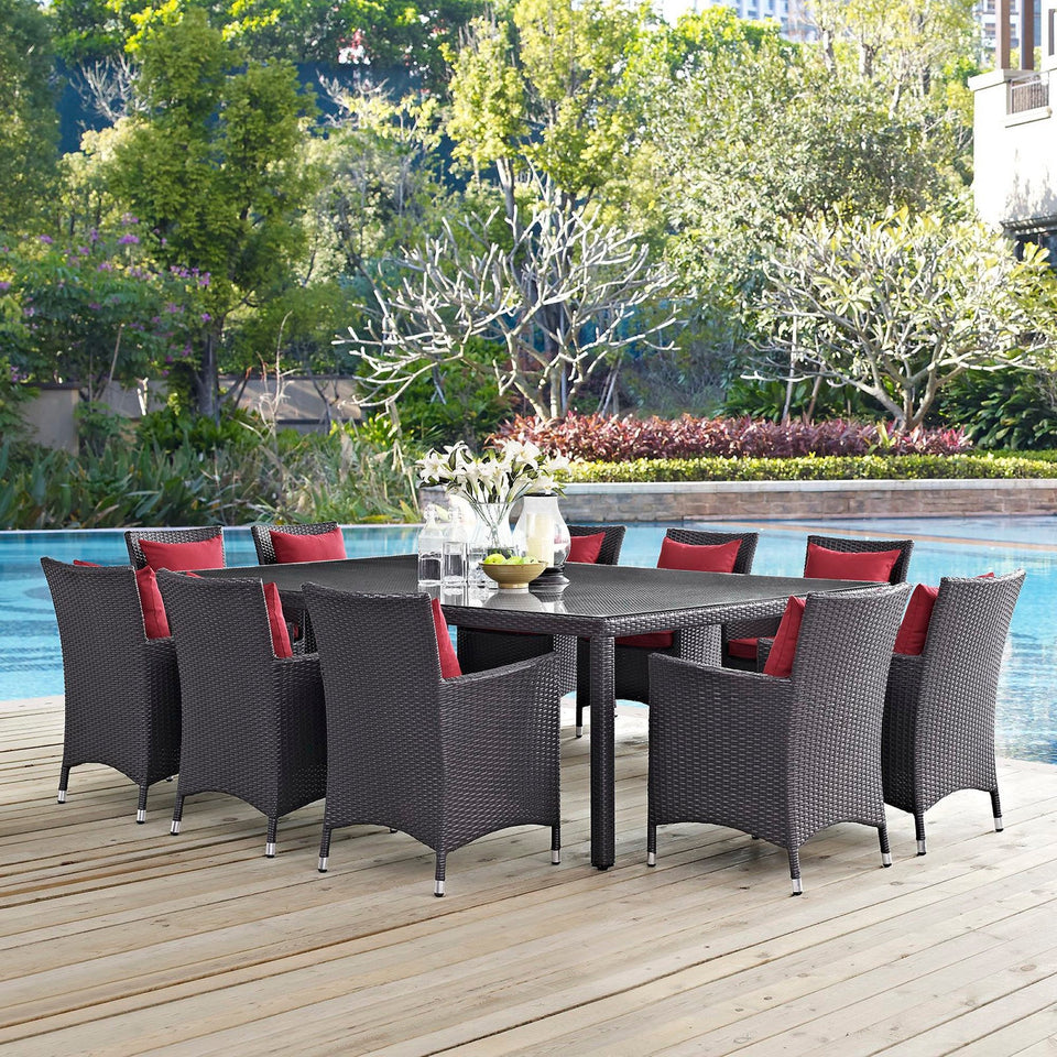Convene 11 Piece Outdoor Dining Set by Modway