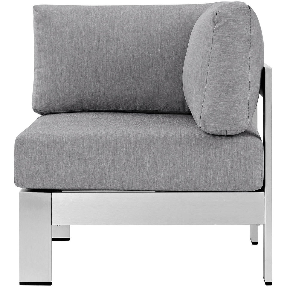Shore Outdoor Patio Aluminum Corner Sofa by Modway