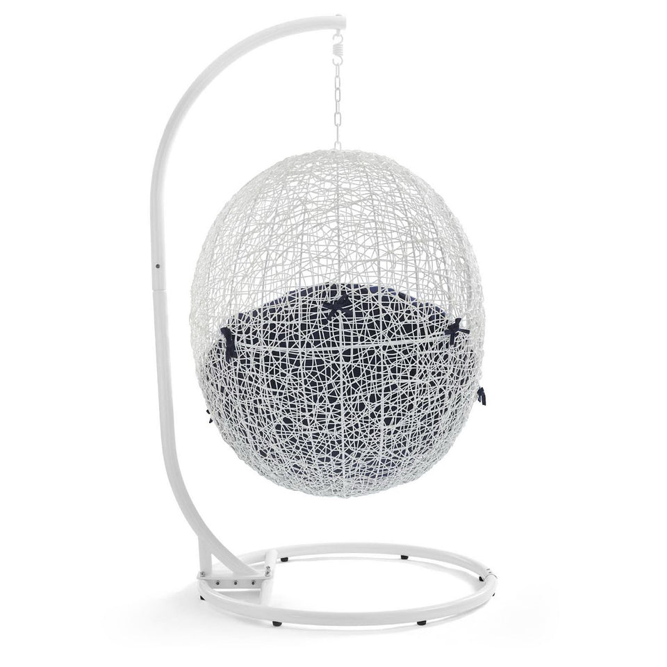Hide Outdoor Patio Swing Chair With Stand by Modway