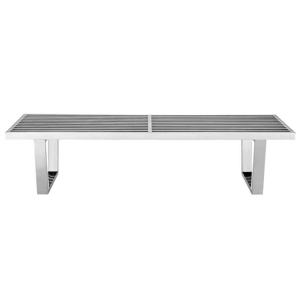 Sauna 5' Stainless Steel Bench by Modway