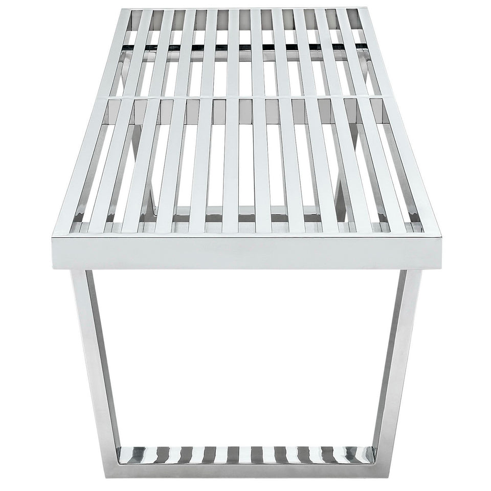 Sauna 5' Stainless Steel Bench by Modway