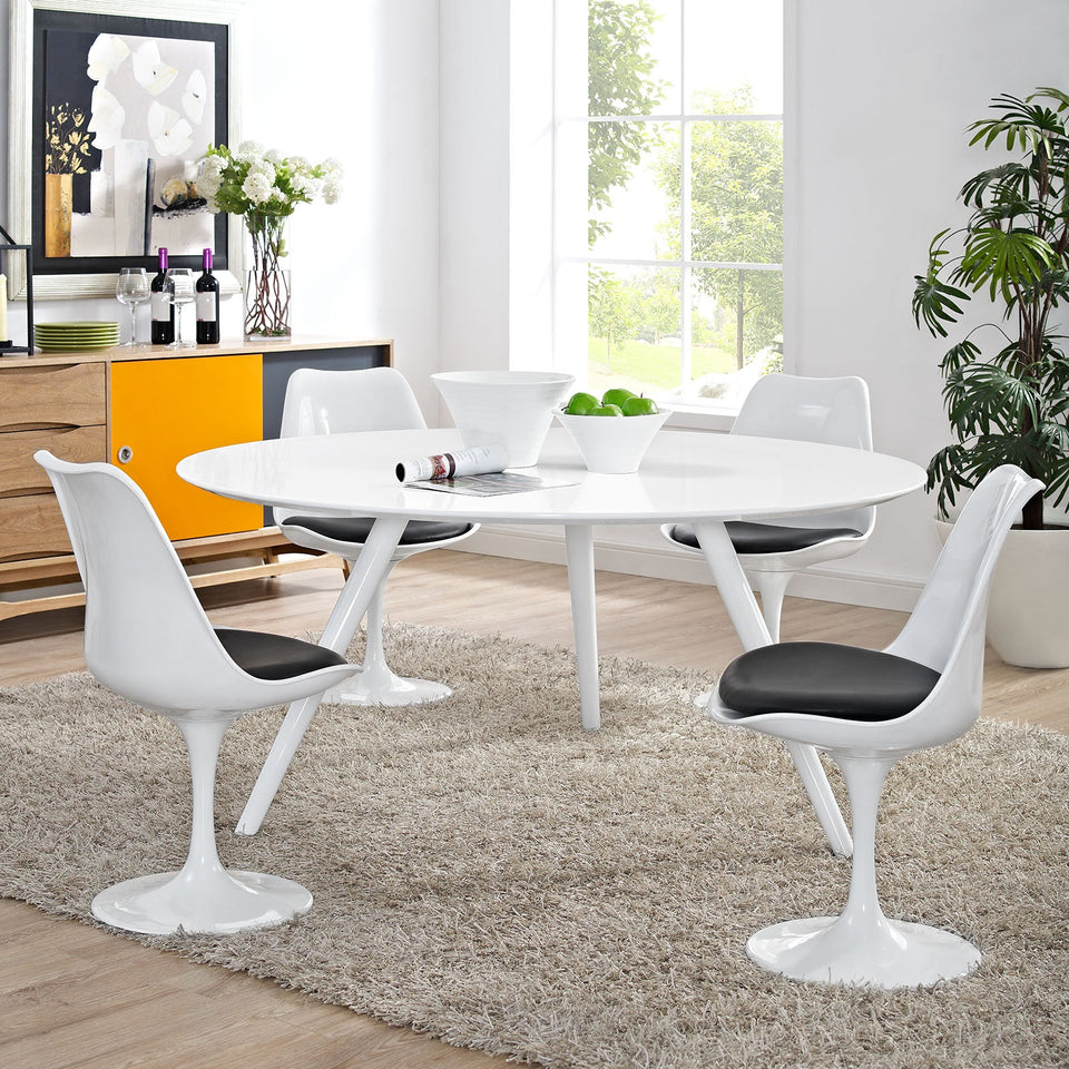 Lippa Round Wood Dining Table with Tripod Base by Modway
