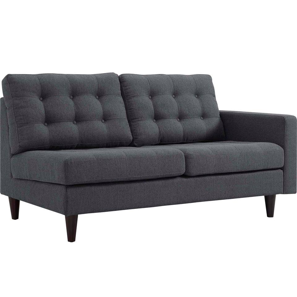 Empress Right-Facing Upholstered Fabric Loveseat by Modway