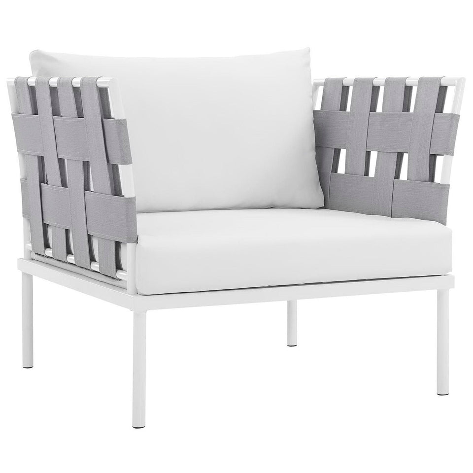Harmony 5 Piece Outdoor Aluminum Sectional Sofa Set by Modway