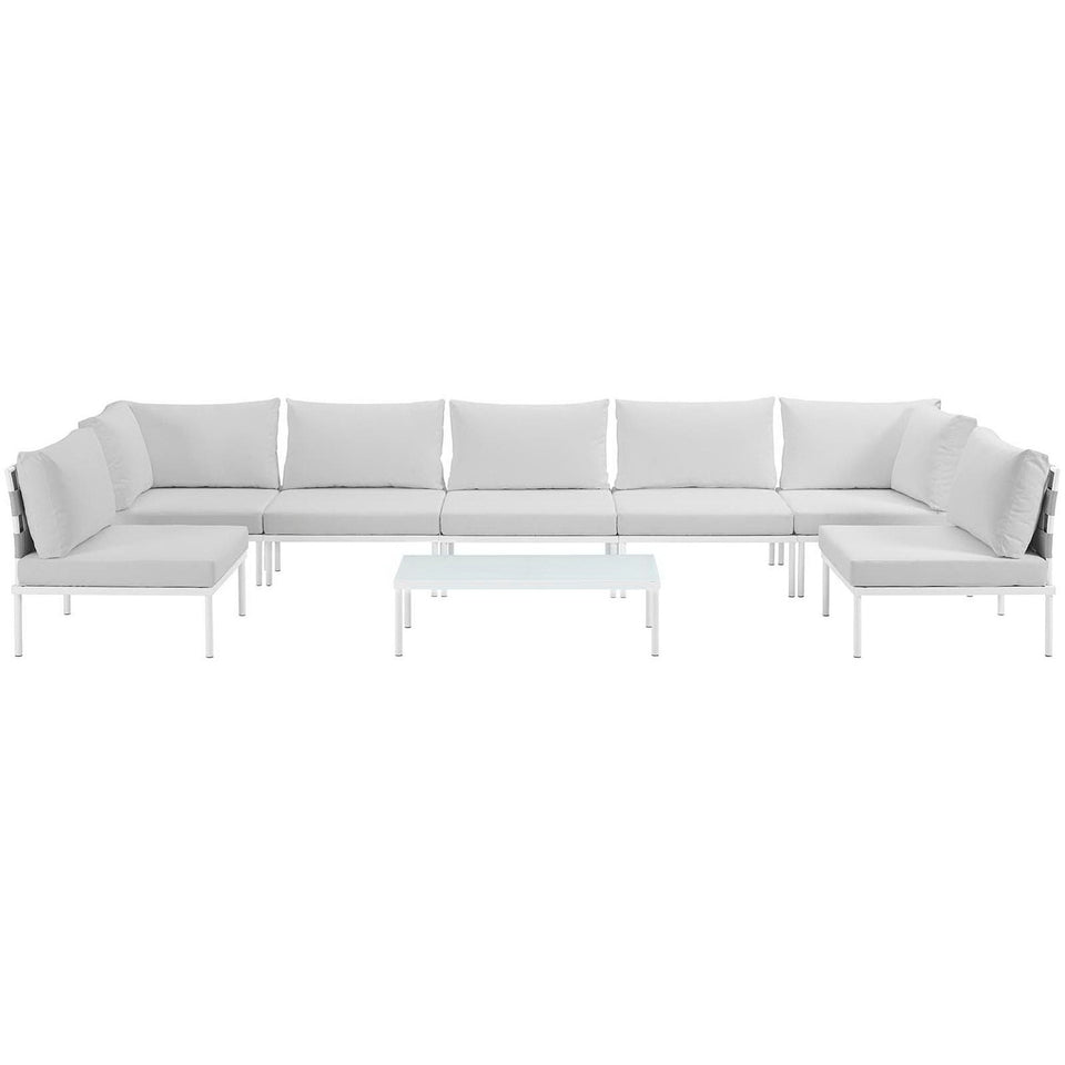 Harmony 8 Piece Outdoor Aluminum Sectional Sofa Set by Modway