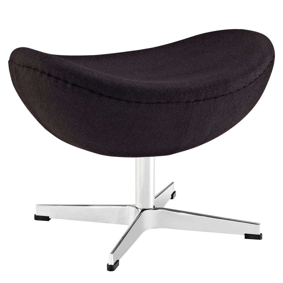 Glove Wool Ottoman by Modway