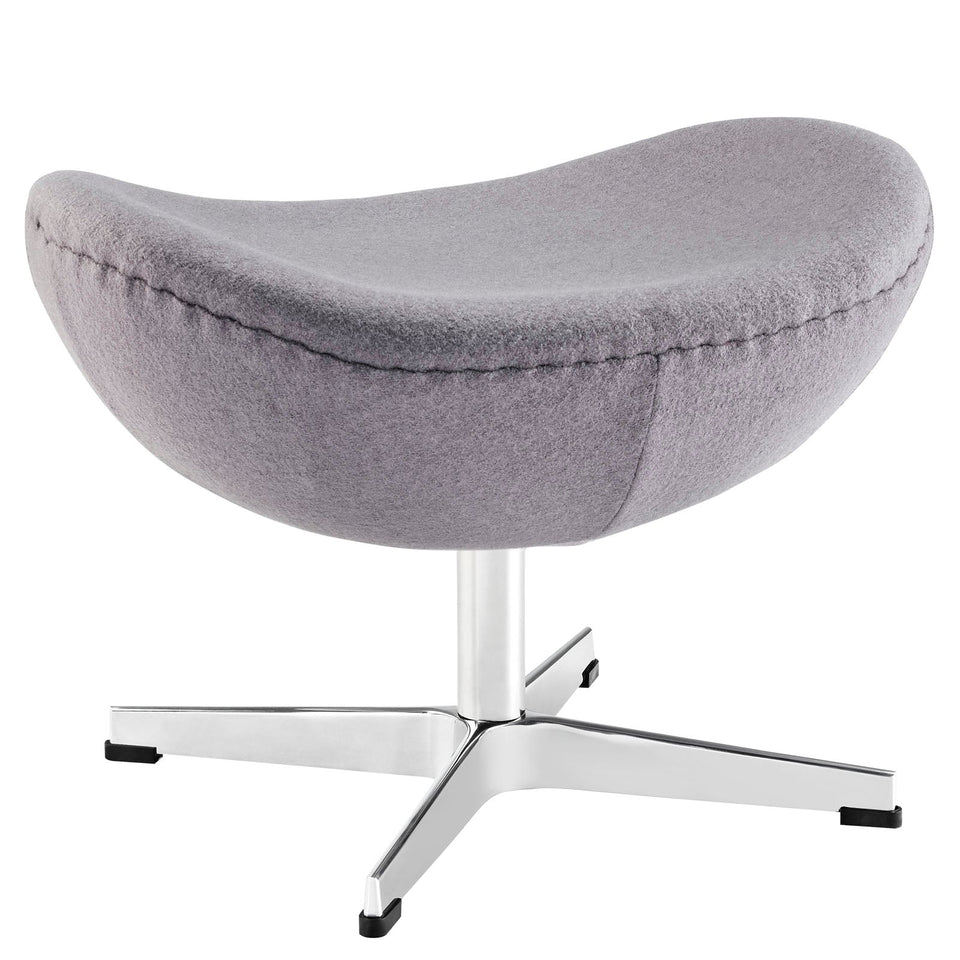 Glove Wool Ottoman by Modway