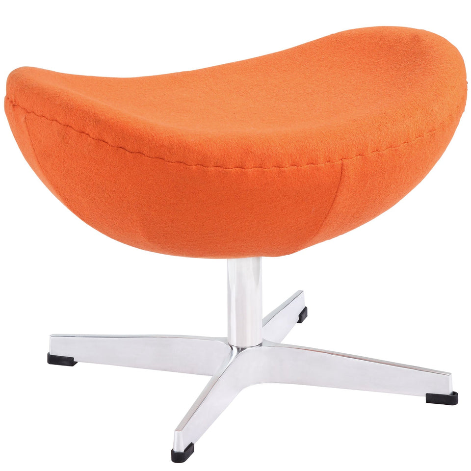 Glove Wool Ottoman by Modway