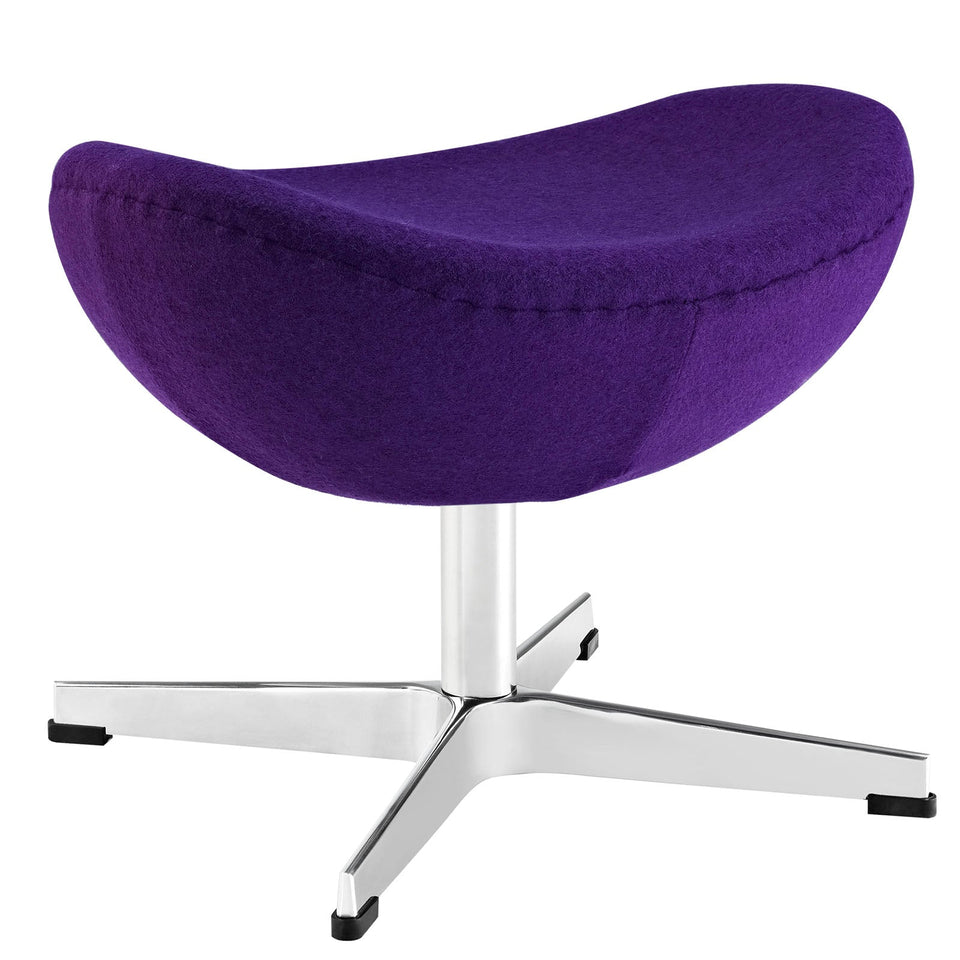 Glove Wool Ottoman by Modway