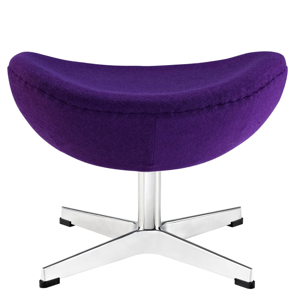 Glove Wool Ottoman by Modway