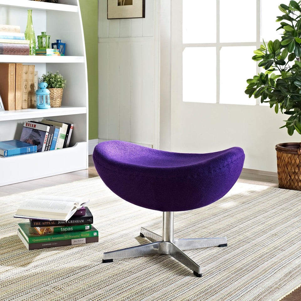 Glove Wool Ottoman by Modway