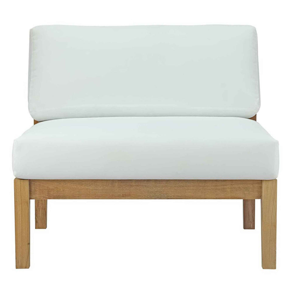 Bayport Outdoor Patio Teak Armless