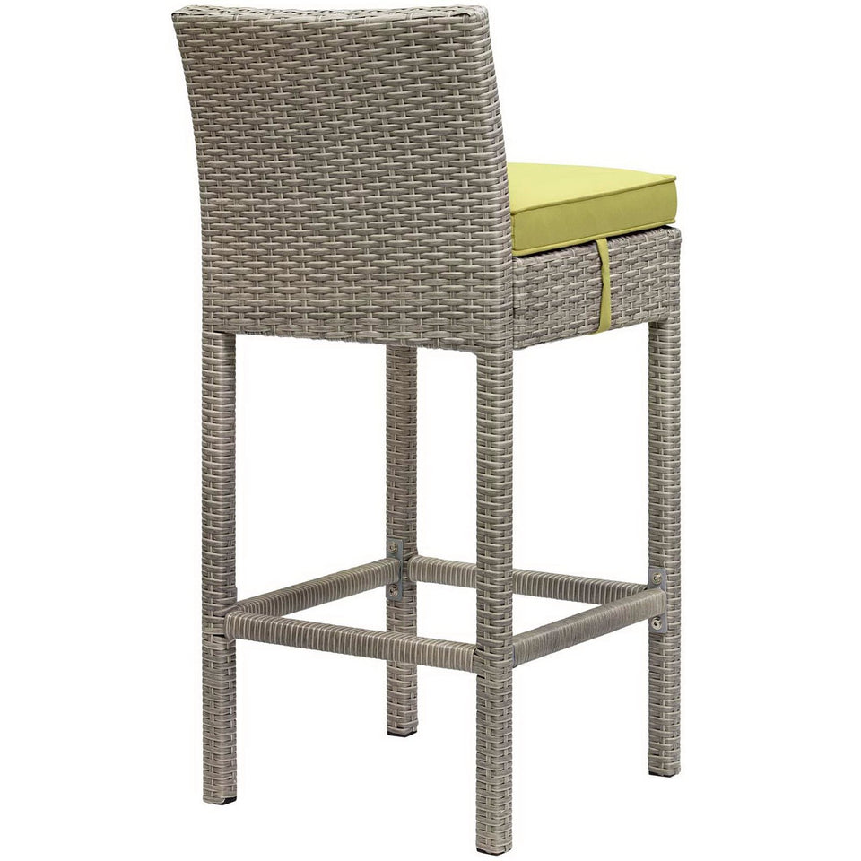 Conduit Outdoor Wicker Rattan Bar Stool by Modway