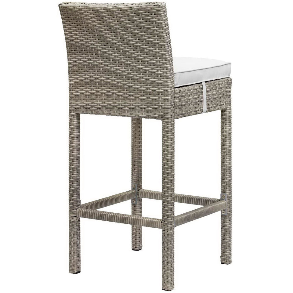 Conduit Outdoor Wicker Rattan Bar Stool by Modway