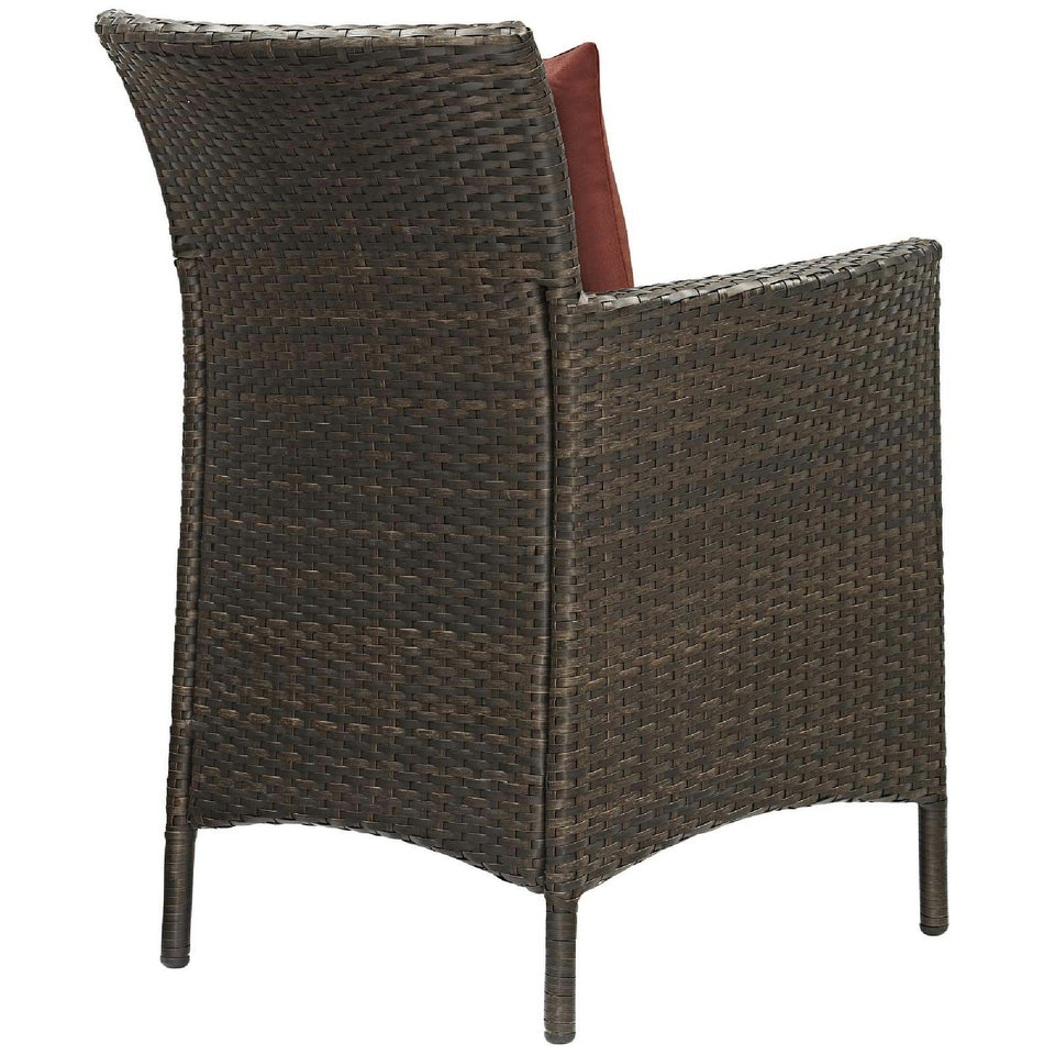 Conduit Outdoor Wicker Rattan Dining Armchair by Modway