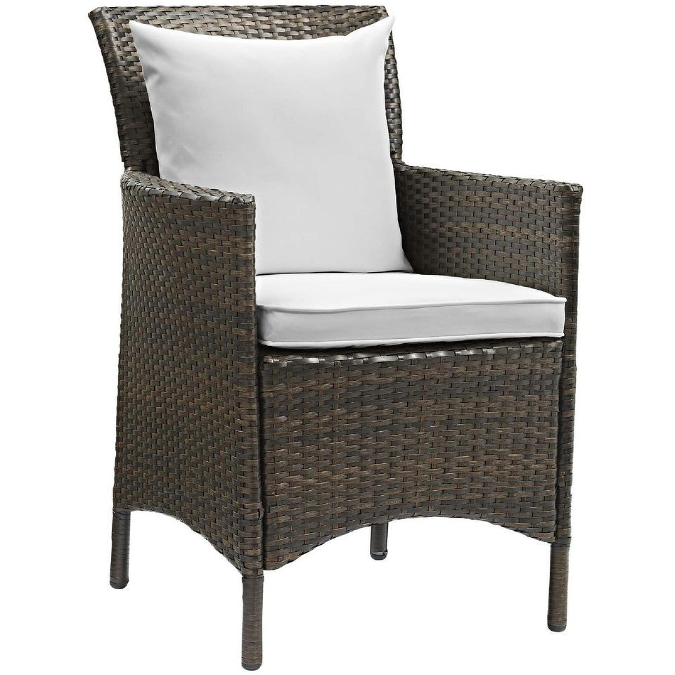 Conduit Outdoor Wicker Rattan Dining Armchair by Modway