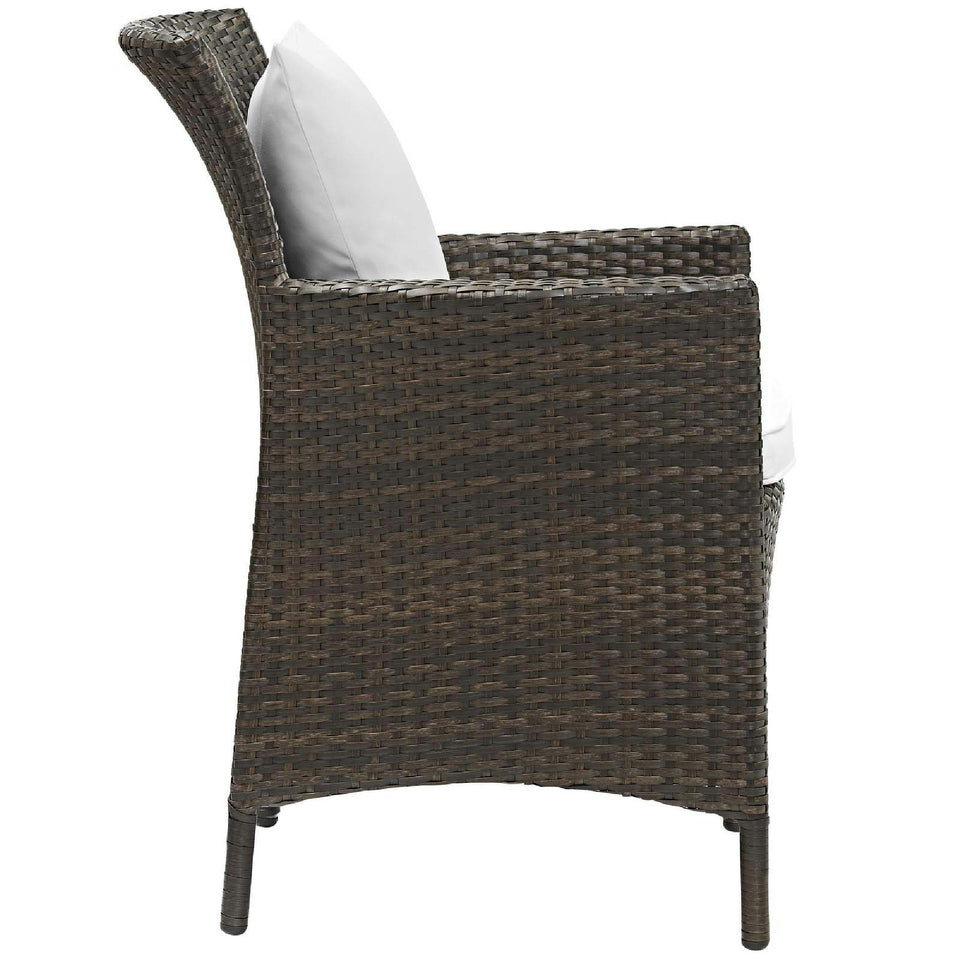 Conduit Outdoor Wicker Rattan Dining Armchair by Modway