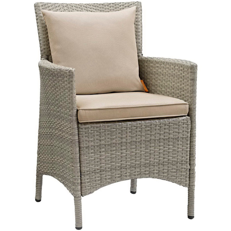 Conduit Outdoor Wicker Rattan Dining Armchair by Modway