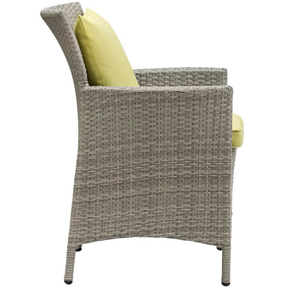 Conduit Outdoor Wicker Rattan Dining Armchair by Modway
