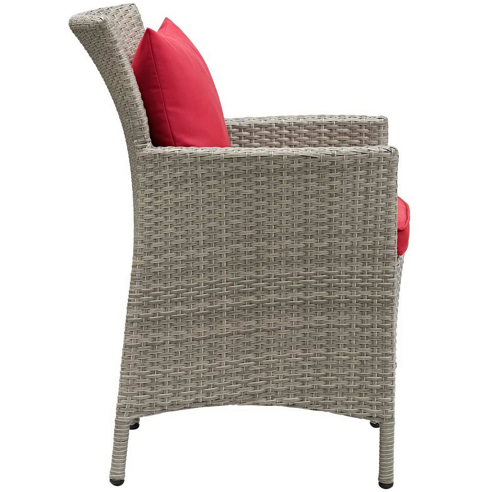 Conduit Outdoor Wicker Rattan Dining Armchair by Modway