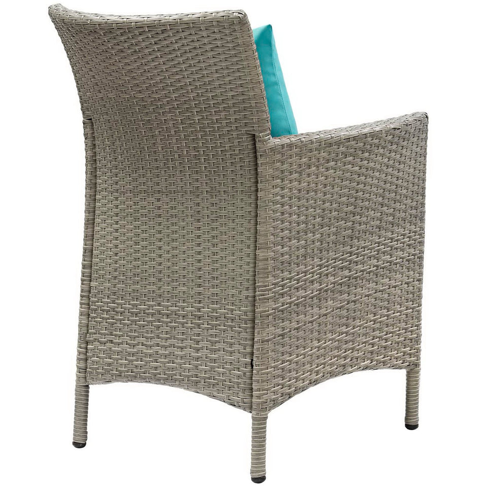 Conduit Outdoor Wicker Rattan Dining Armchair by Modway