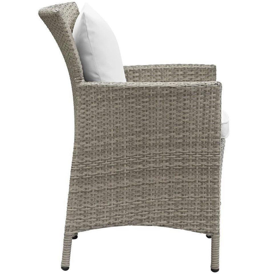 Conduit Outdoor Wicker Rattan Dining Armchair by Modway