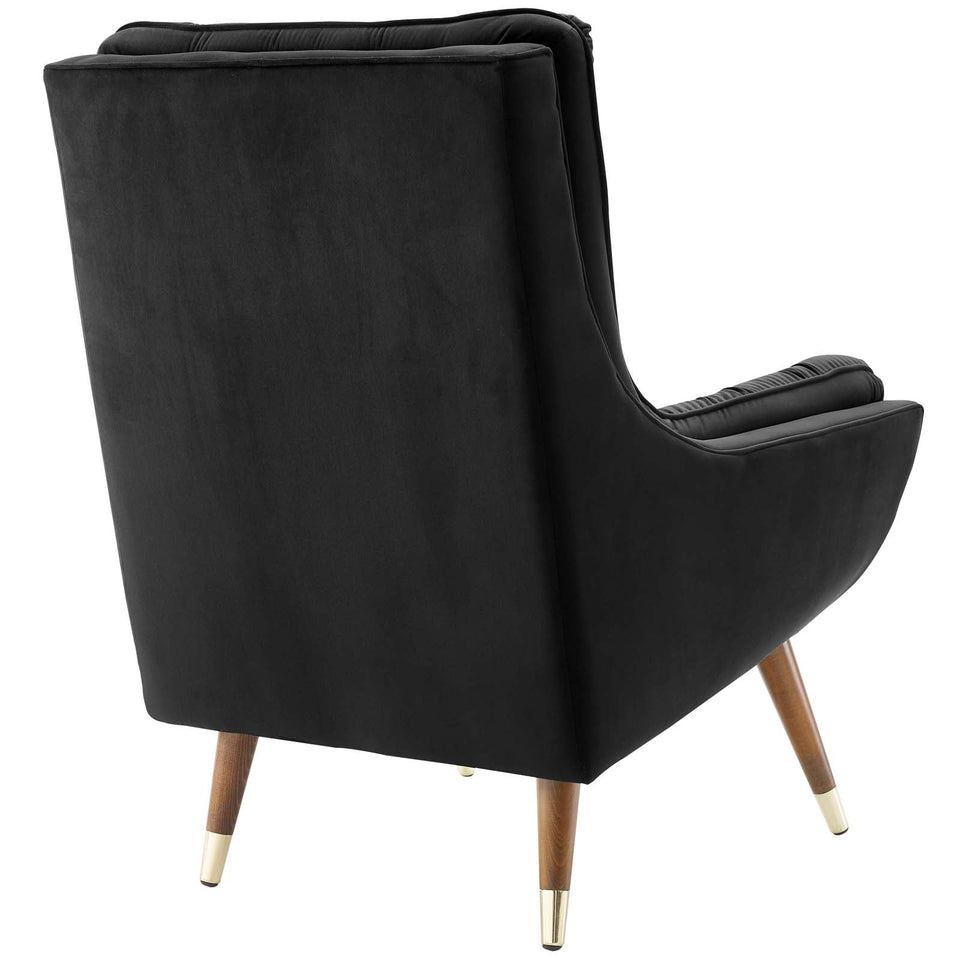 Suggest Button Tufted Performance Velvet Lounge Chair by Modway