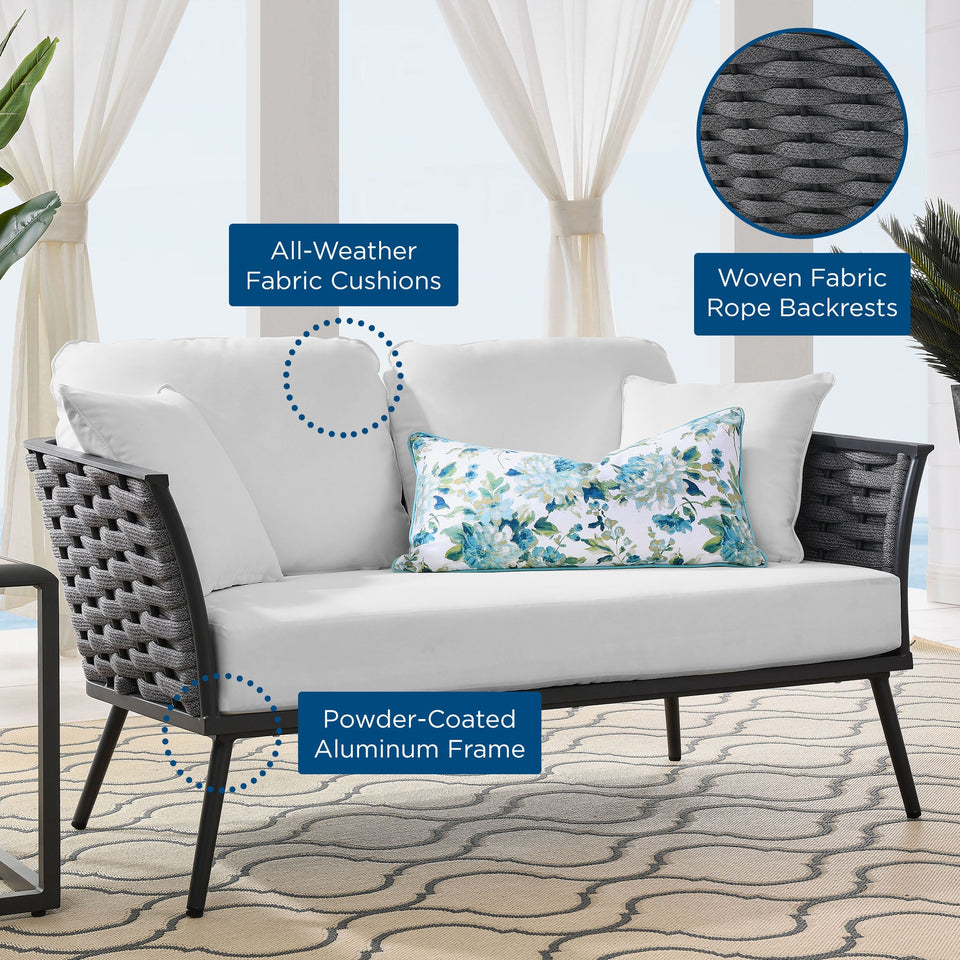 Stance Outdoor Aluminum Loveseat by Modway