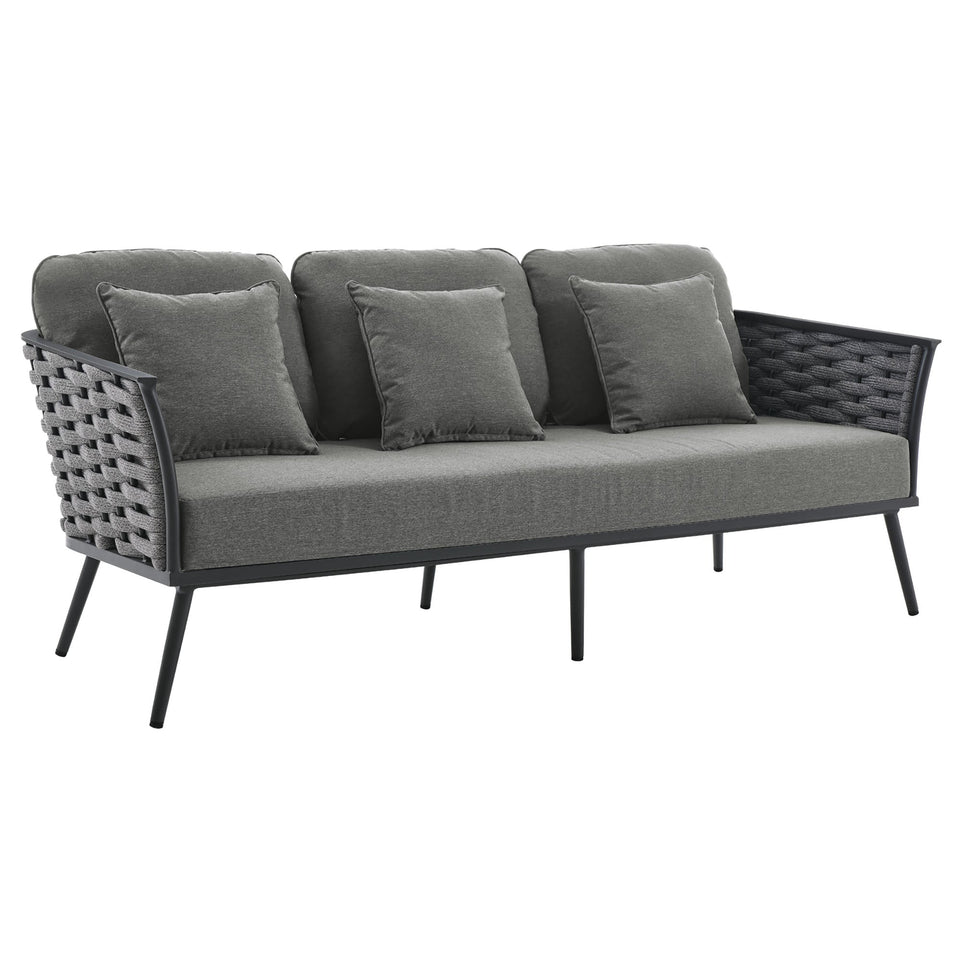 Stance Outdoor Patio Aluminum Sofa by Modway