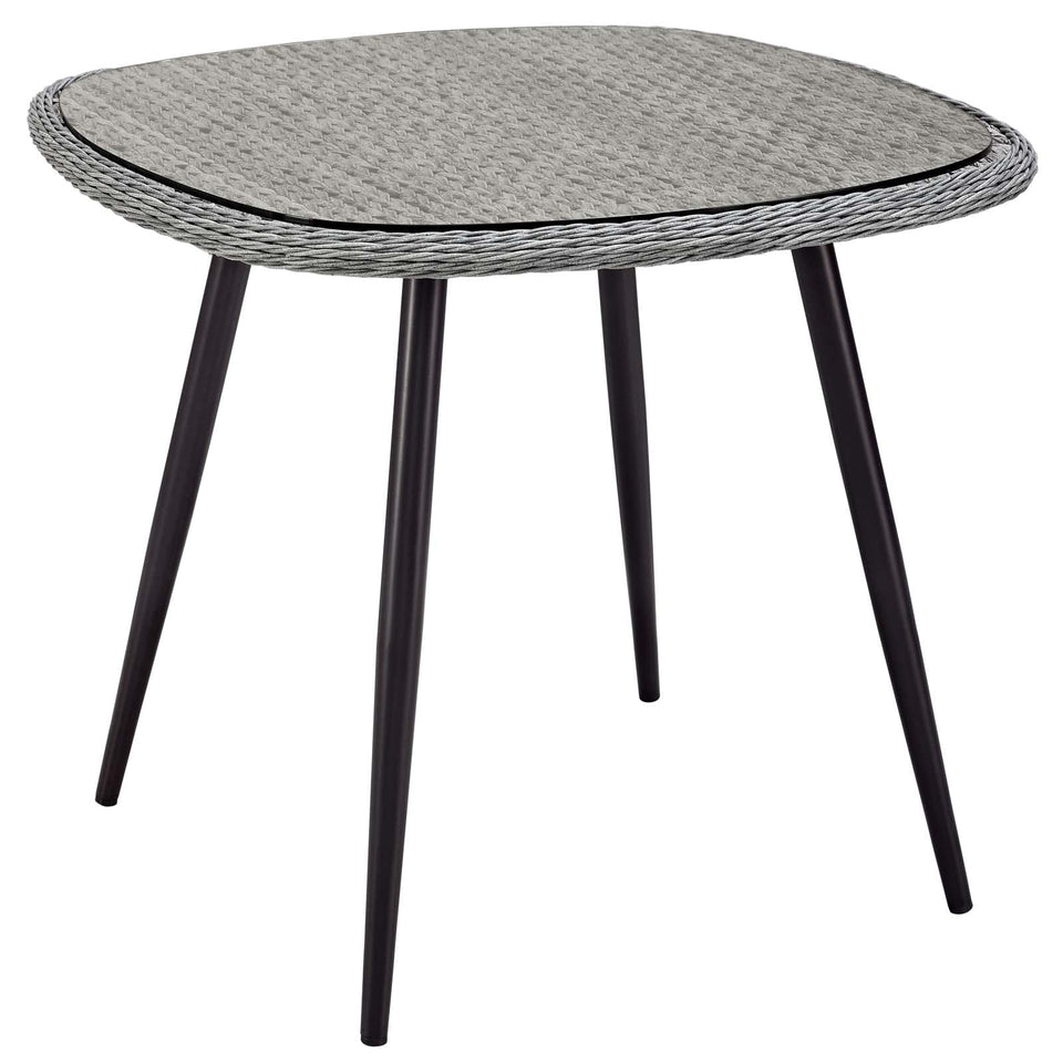 Endeavor 36" Outdoor Patio Wicker Rattan Dining Table by Modway