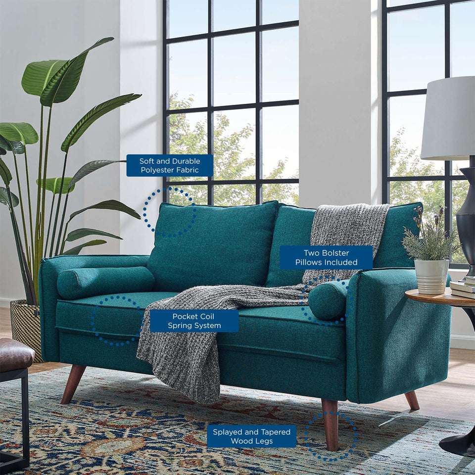 Revive Upholstered Fabric Loveseat by Modway