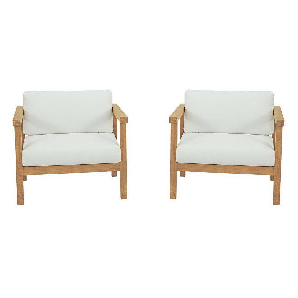 Bayport 2 Piece Outdoor Patio Teak Set by Modway