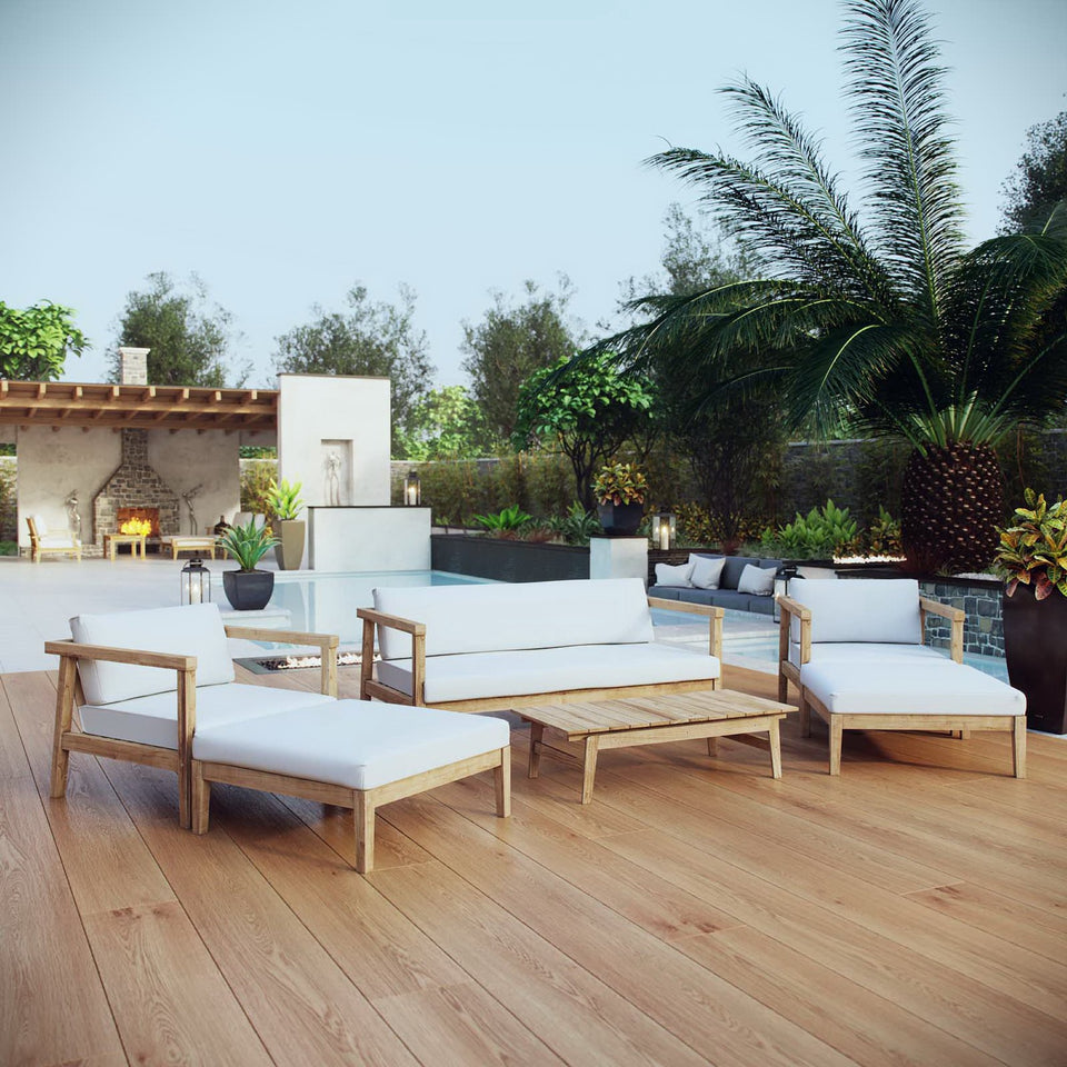 Bayport 6 Piece Outdoor Patio Teak Set by Modway