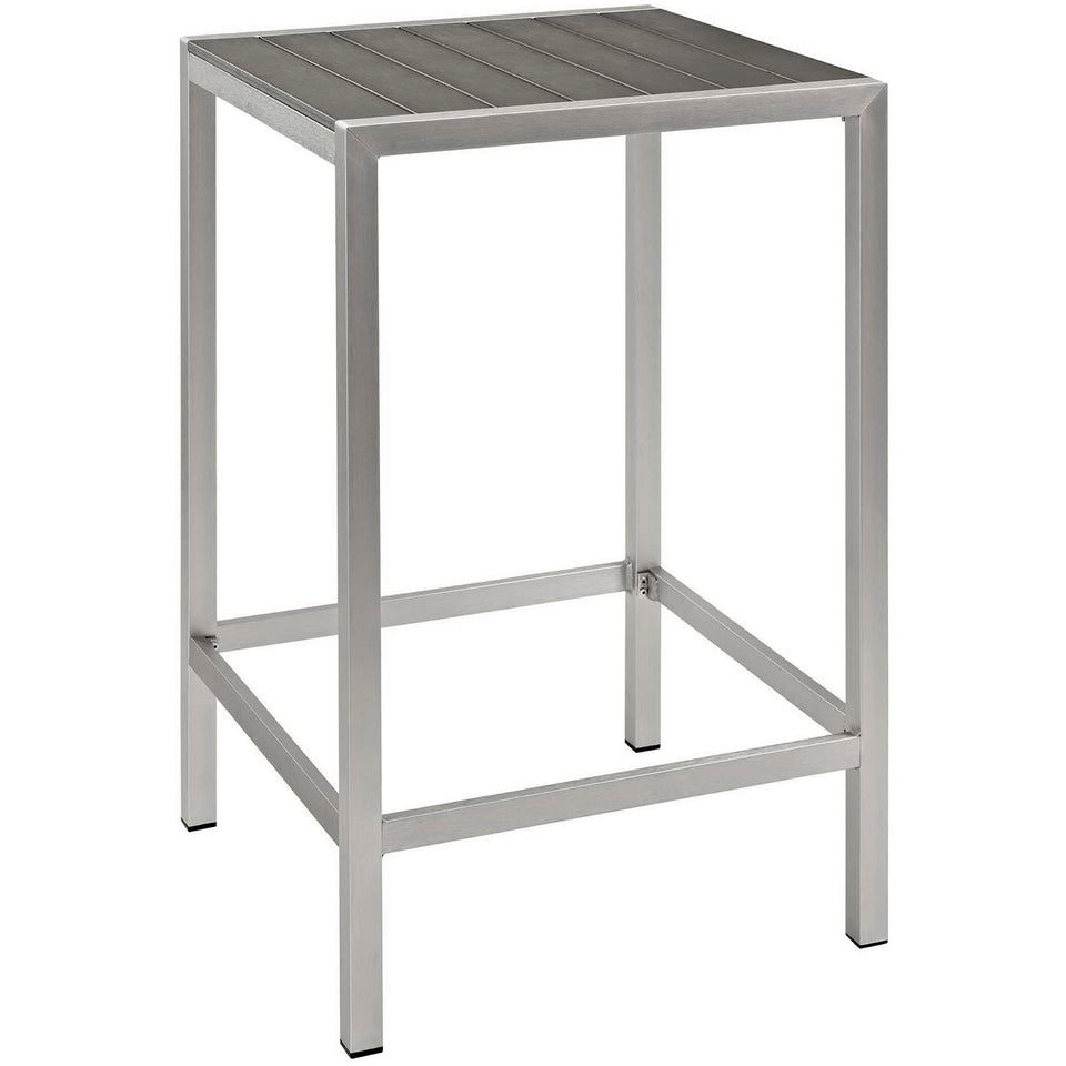 Shore 3 Piece Outdoor Patio Aluminum Pub Set by Modway