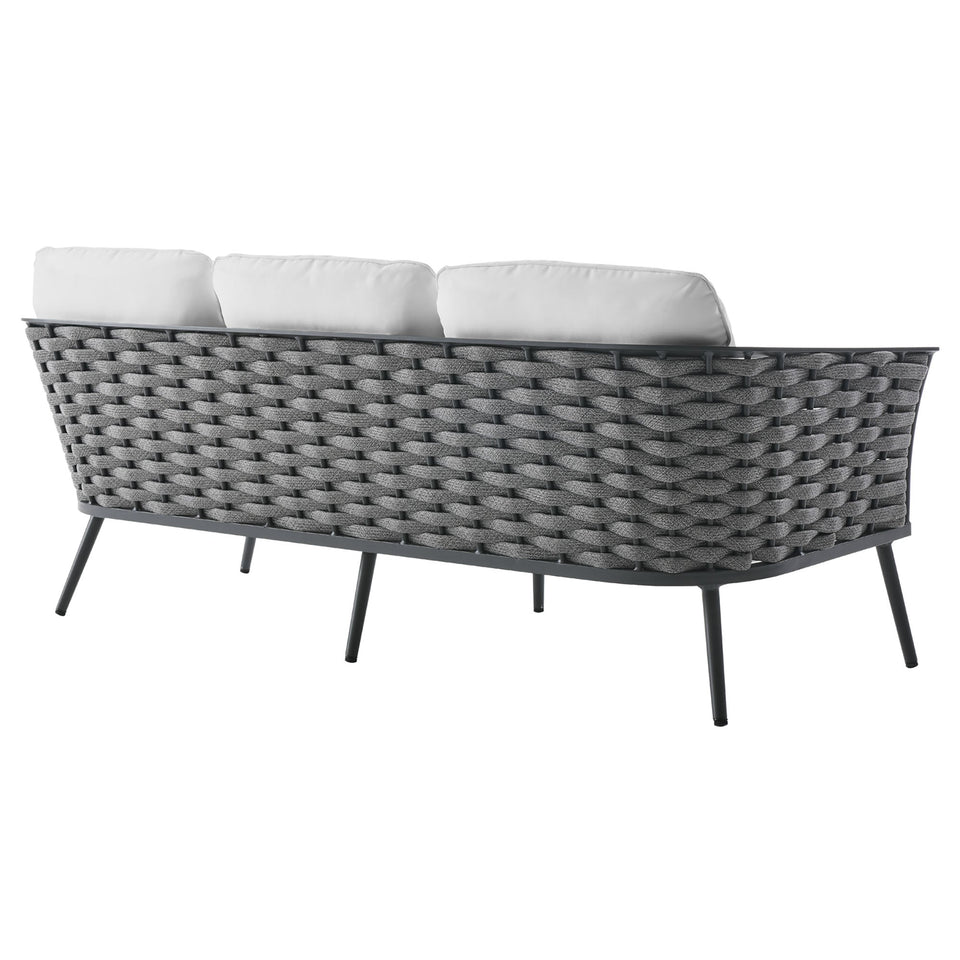 Stance 6 Piece Outdoor Patio Aluminum Sectional Sofa Set by Modway