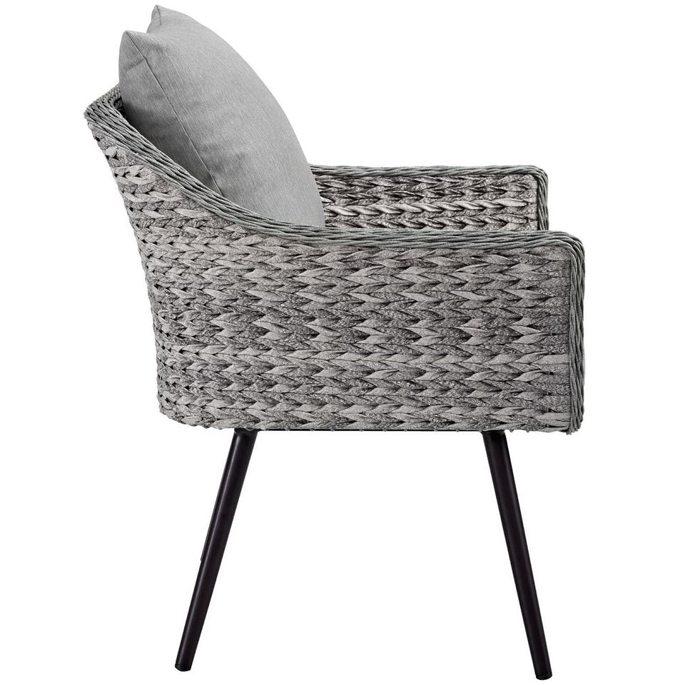 Endeavor Outdoor Patio Wicker Rattan Armchair Set of 2 by Modway