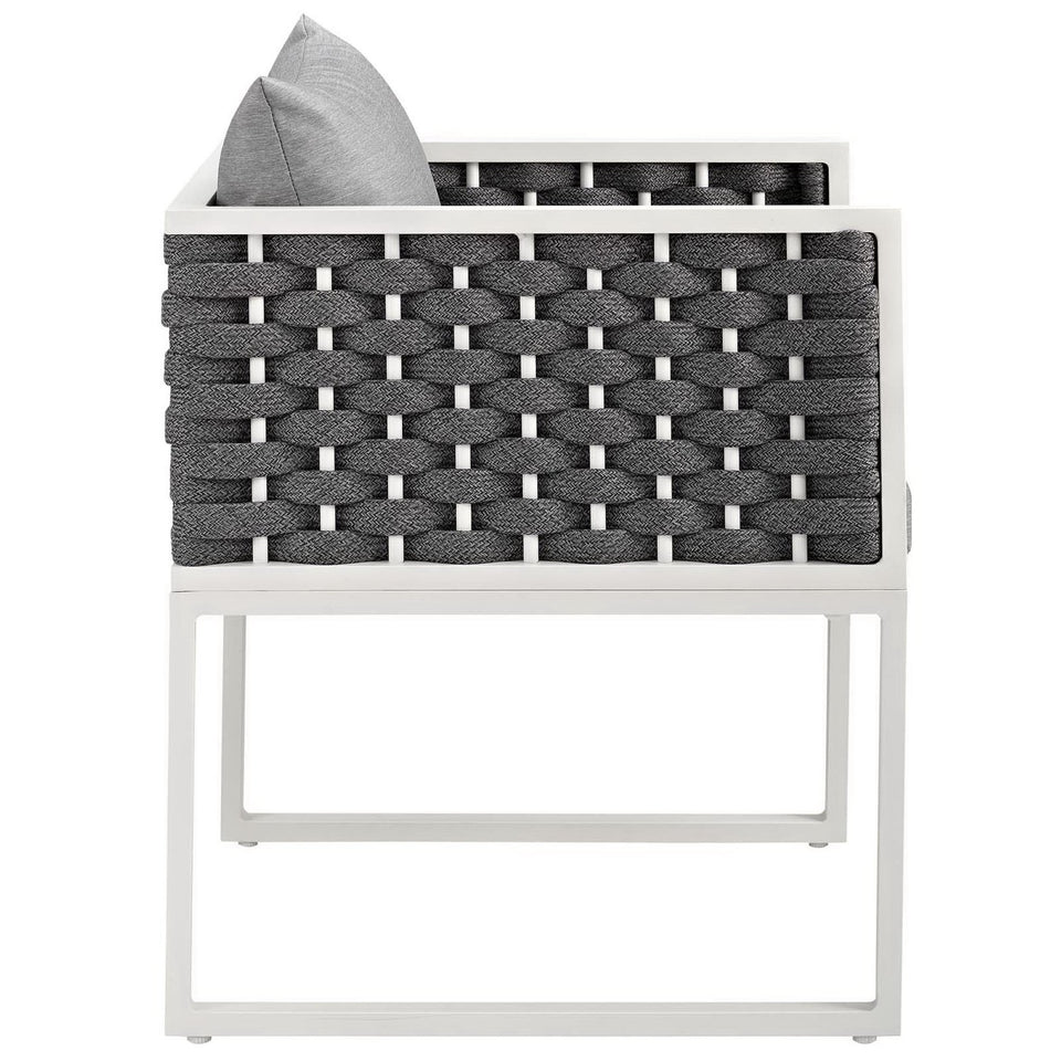 Stance Outdoor Patio Aluminum Dining Armchair Set of 2 by Modway