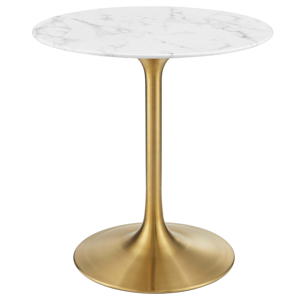 Lippa 28" Round Faux Marble Dining Table by Modway