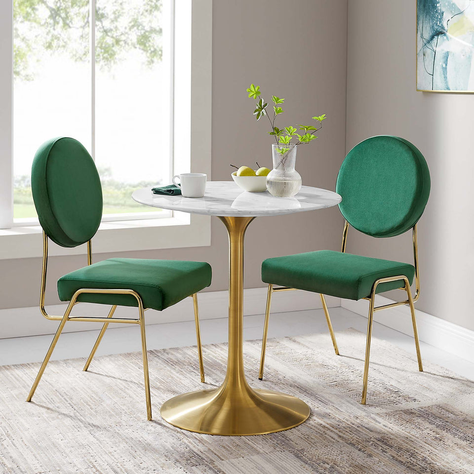 Lippa 28" Round Faux Marble Dining Table by Modway