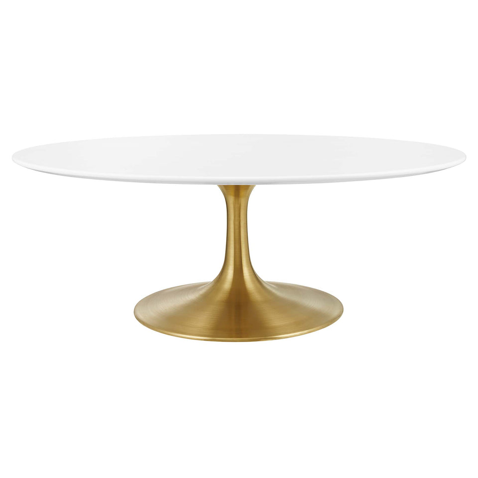 Lippa 42" Oval Wood Coffee Table by Modway