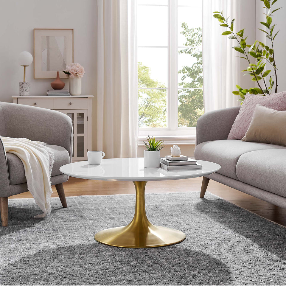 Lippa Round Wood Coffee Table by Modway