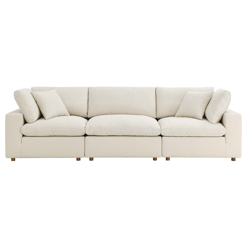 Commix 3 Piece Down Filled Overstuffed Sectional Sofa Set by Modway