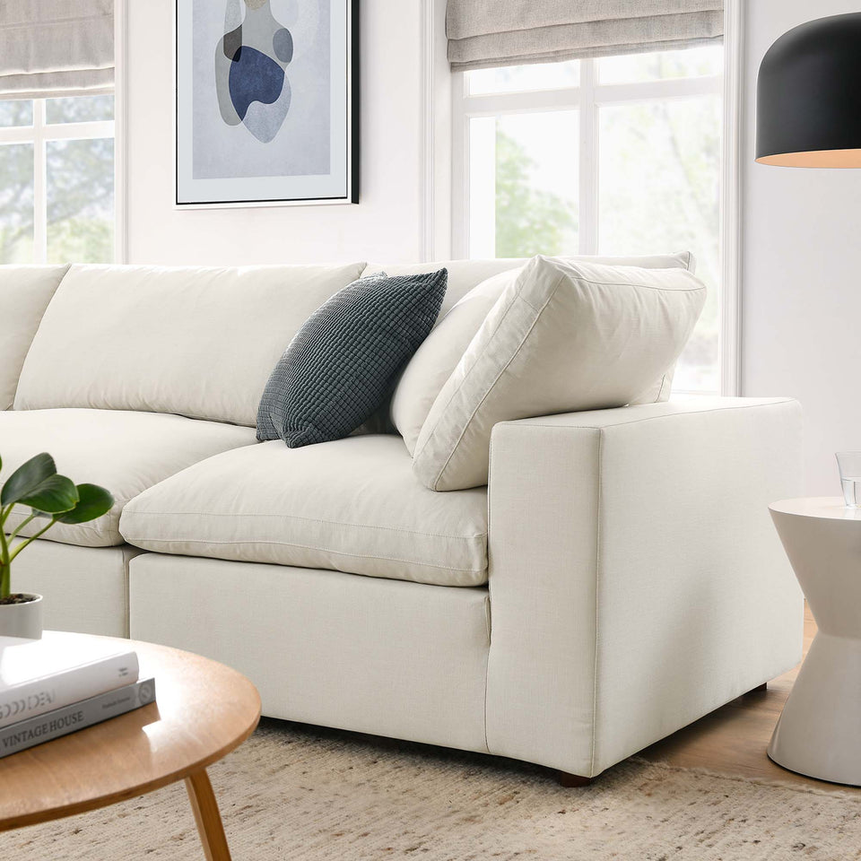 Commix 4 Piece Down Filled Overstuffed Sectional Sofa Set by Modway
